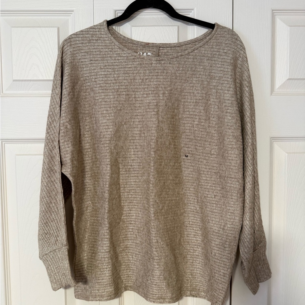 Maurices Ribbed Knit Top in Beige